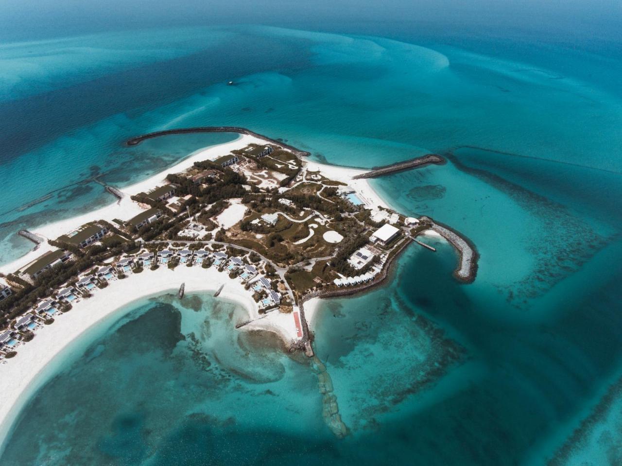 Hotel Nurai Island, Saadiyat Abu Zabi Zewnętrze zdjęcie Aerial view of the island